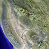 The Mand River in the Zagros Mountains in western Iran